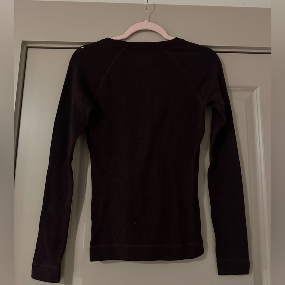 Smartwool Women's Long Sleeve Crew Neck Top - Plum - Picture 5 of 8